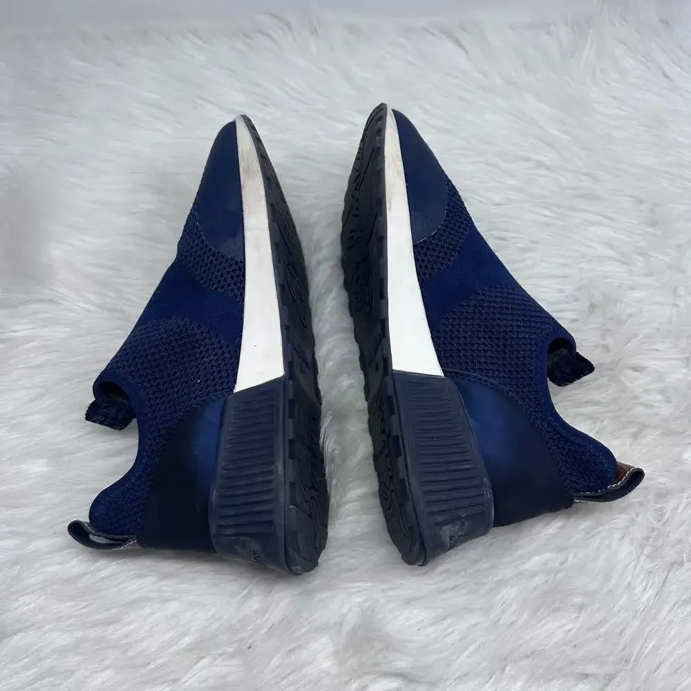 SAM EDELMAN Women's Size 6.5  Dania Sneakers Navy Blue Slip On Shoes‎